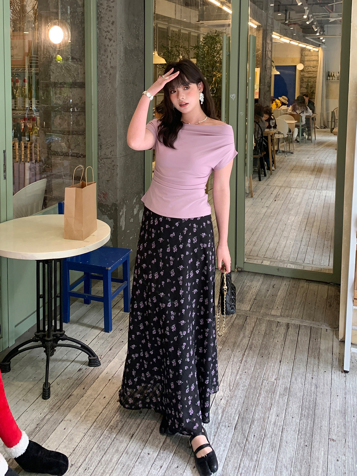 Midi Skirt Floral - MaLuuuuuu plus Size Women's Floral Print