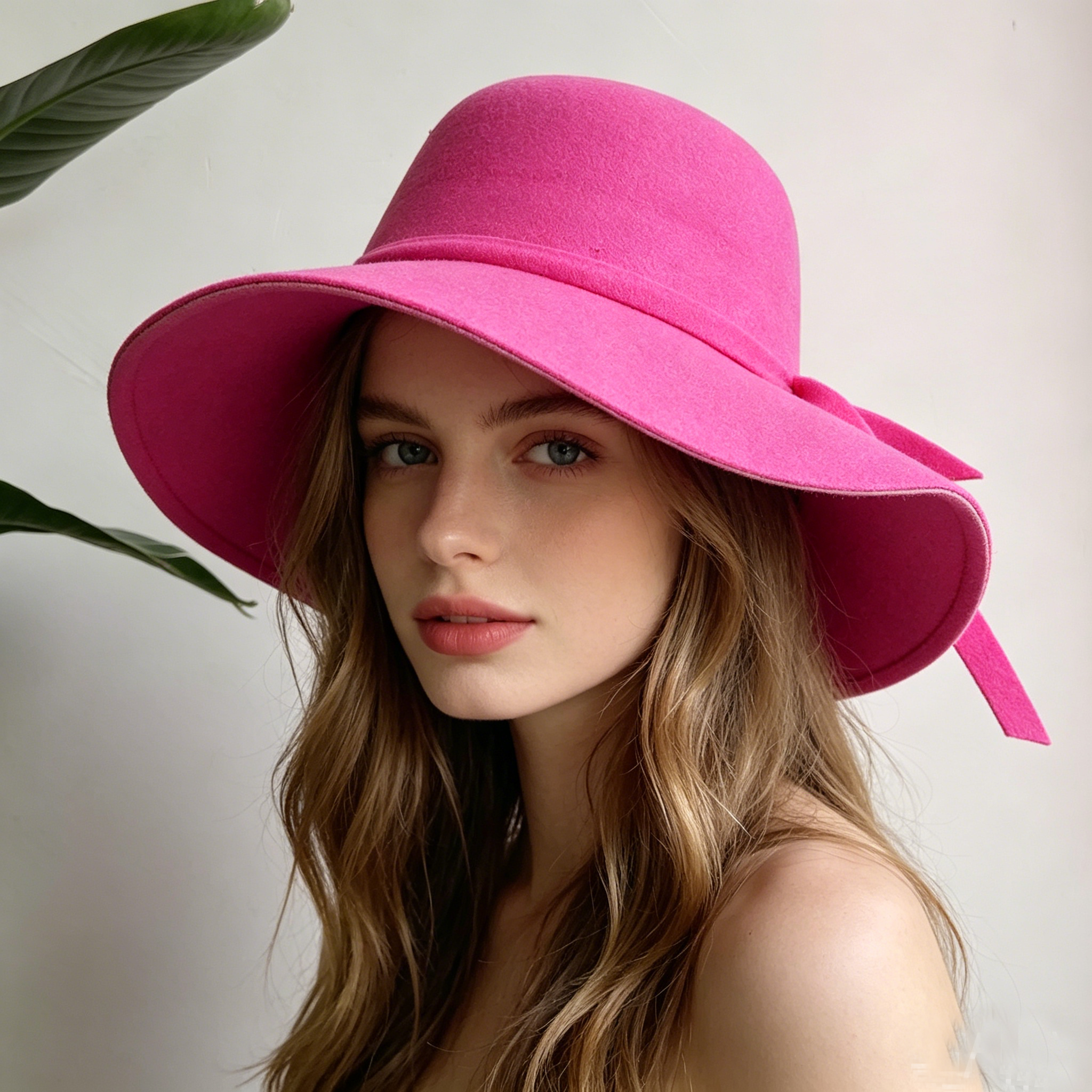 Women Fedora Hat Vintage Lady  - Hat Floppy Wide บทวิจารณ์และราคา