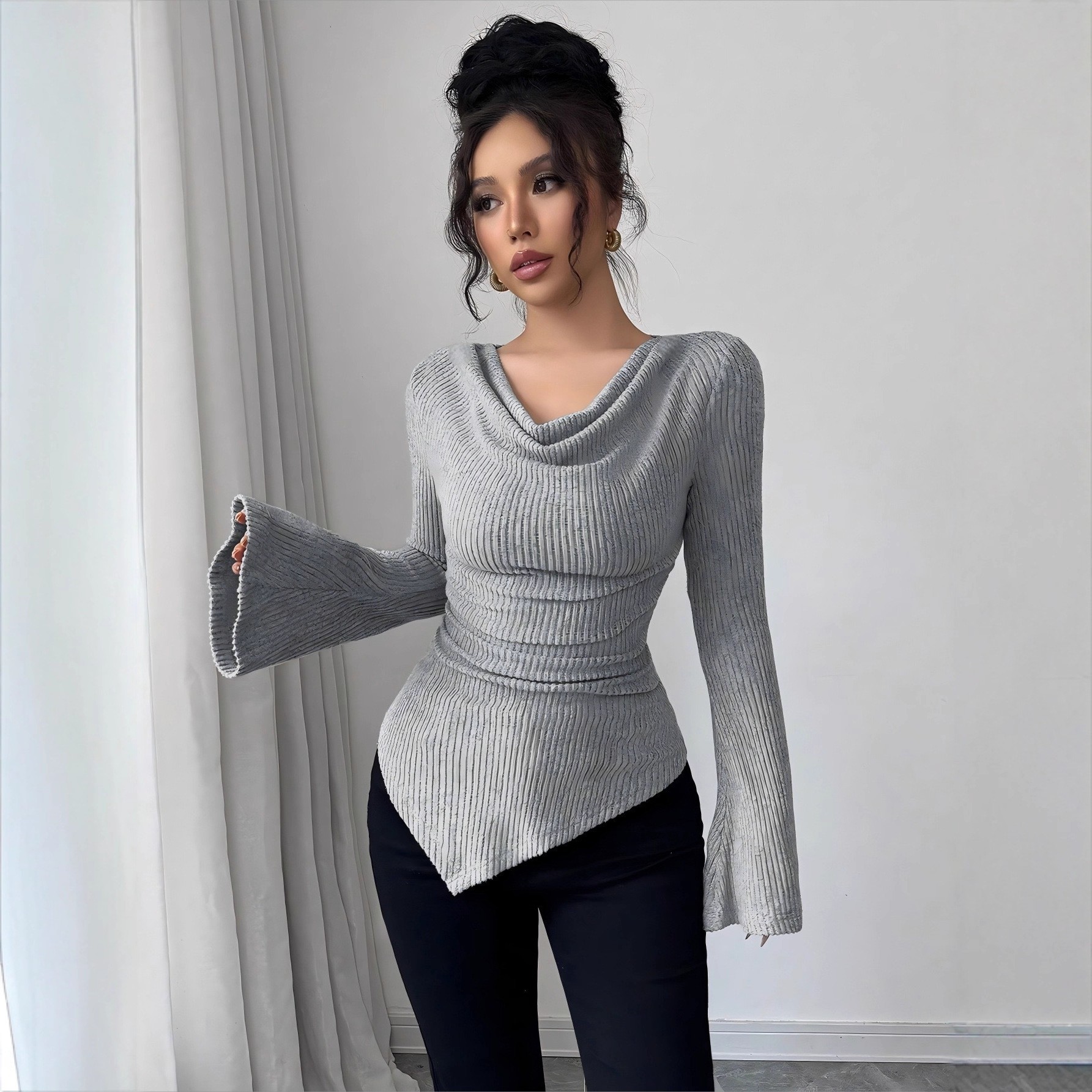 Women's Blouse Longsleeve Soli - Blouse Off Shoulder บทวิจารณ์และราคา