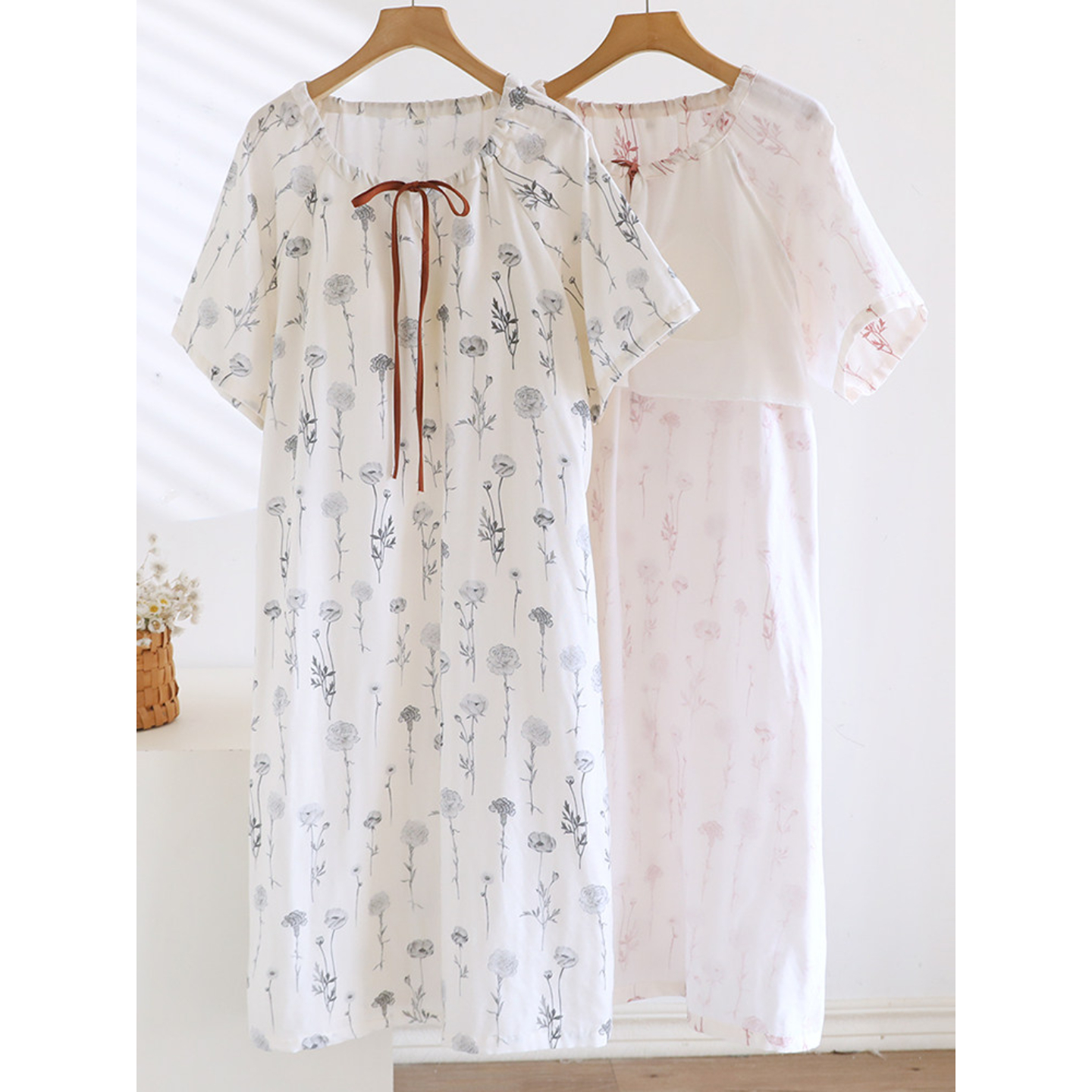 1-Piece Women‘s Nightgown, Cas - Midi Skirt Floral บทวิจารณ์และราคา