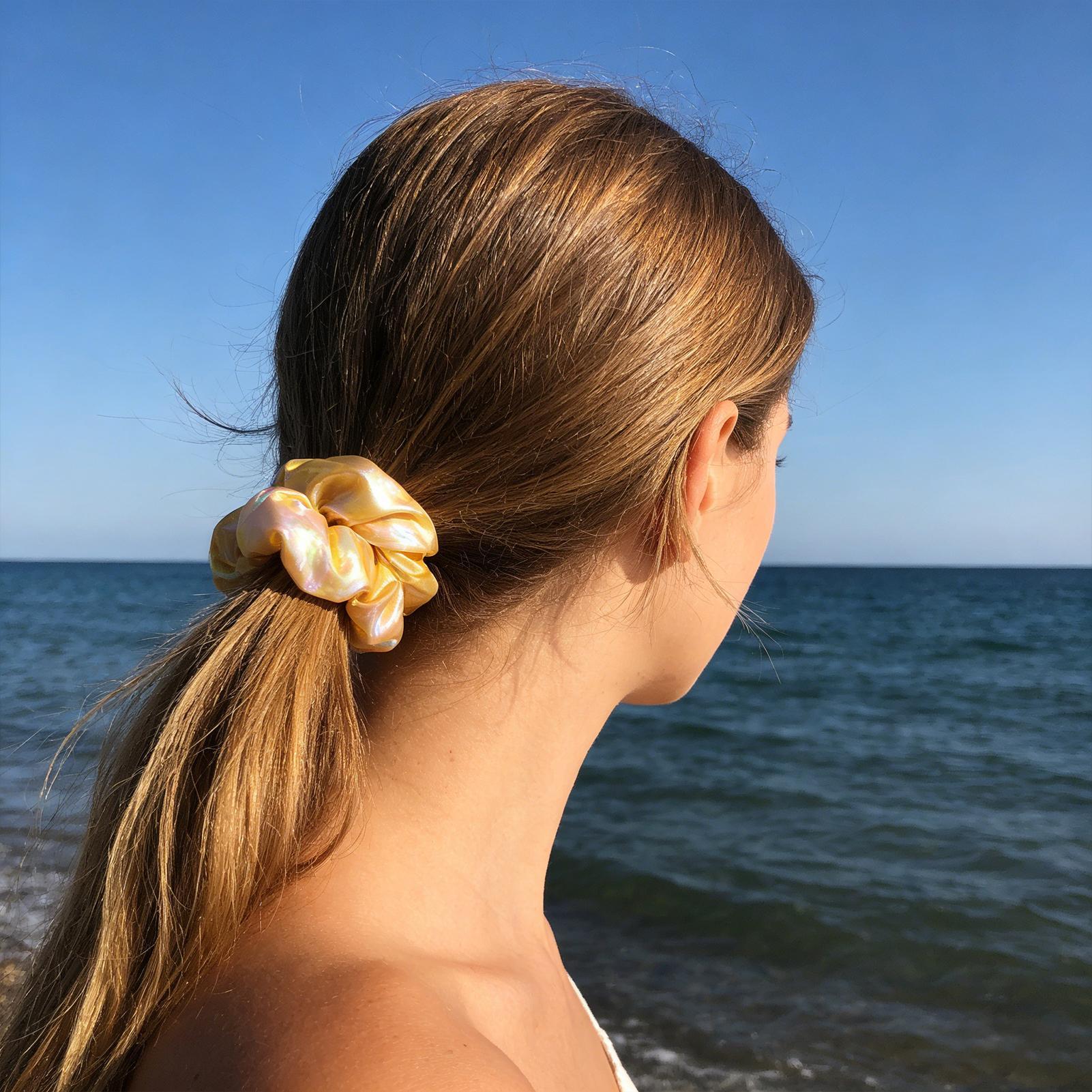Soft Hair Scrunchies with Zipp - Headband Summer Knit บทวิจารณ์และราคา