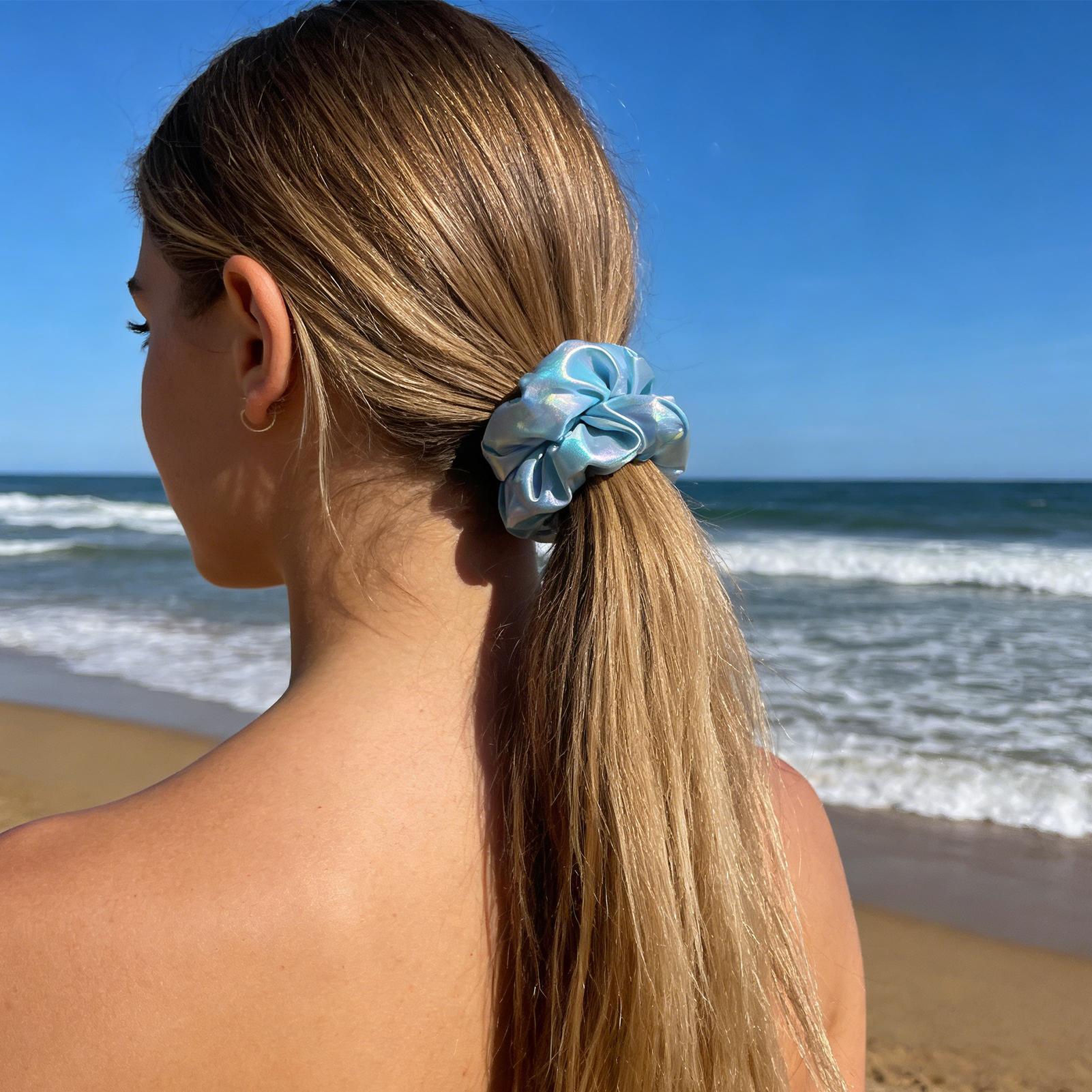 Soft Hair Scrunchies with Zipp - Headband Summer Knit บทวิจารณ์และราคา