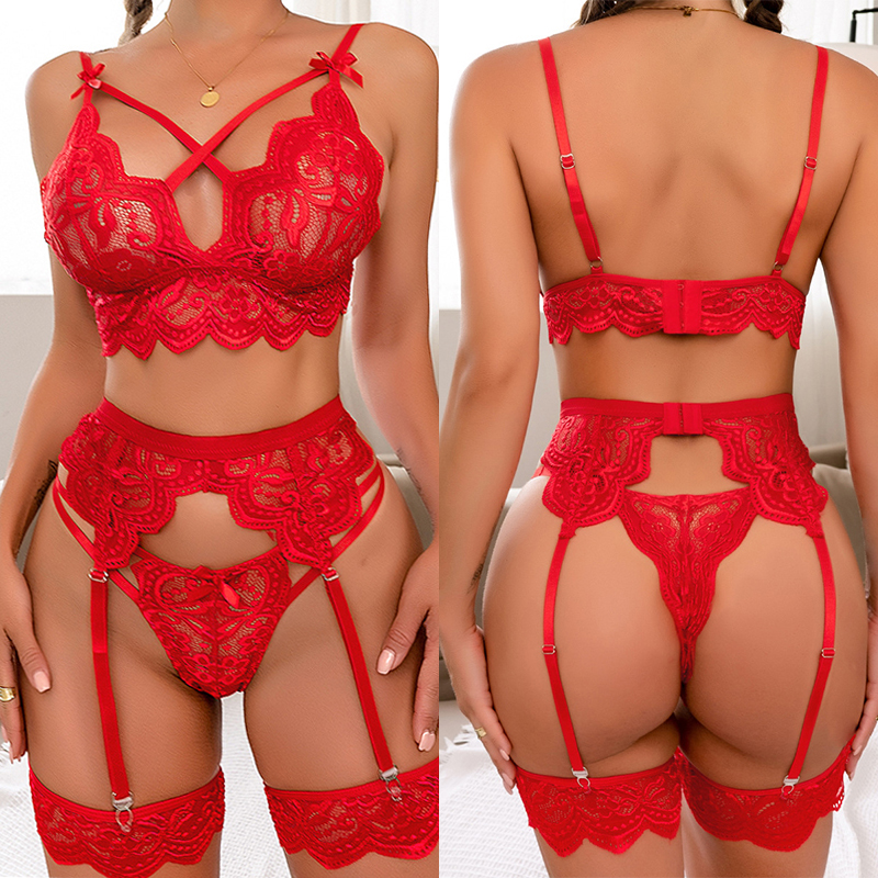 Sexy Lingerie Woman Sex Bra Se - Bralette Triangle Set บทวิจารณ์และราคา