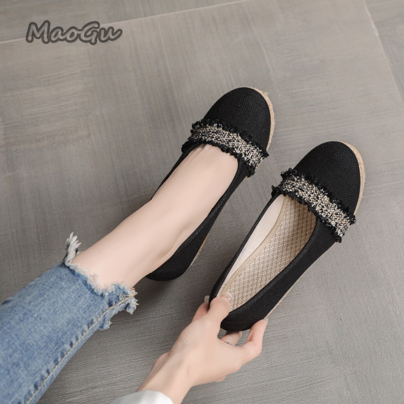 Women's Espadrille Wedges Shoe - Wedge Espadrille Women บทวิจารณ์และราคา