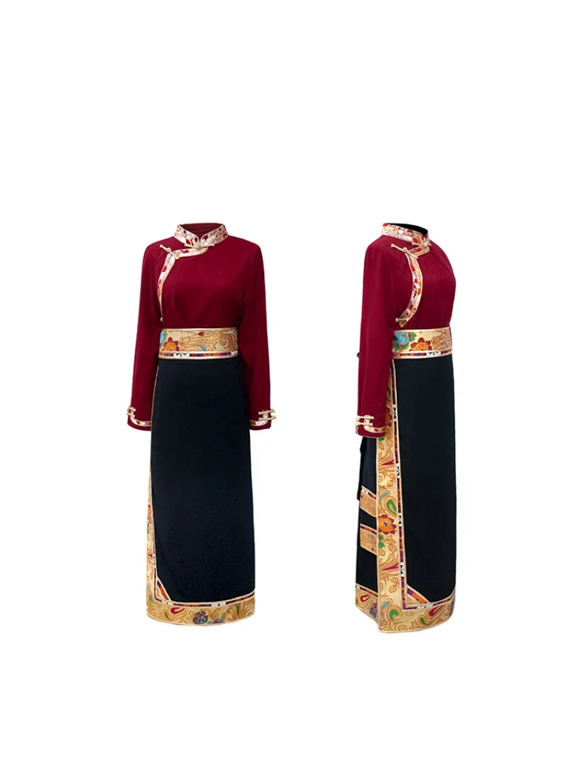 Traditional Tibetan Dress Wrap - Linen Dress Wrap บทวิจารณ์และราคา