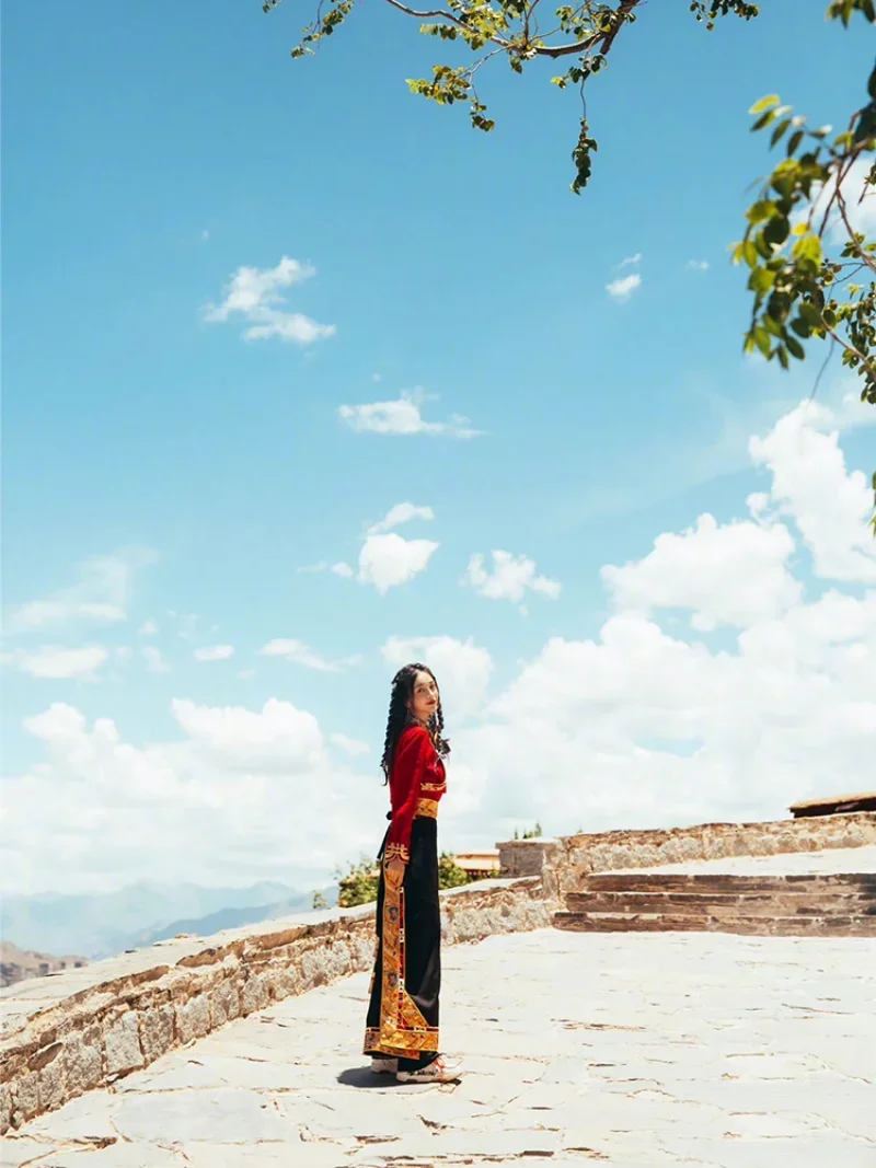 Traditional Tibetan Dress Wrap - Linen Dress Wrap บทวิจารณ์และราคา