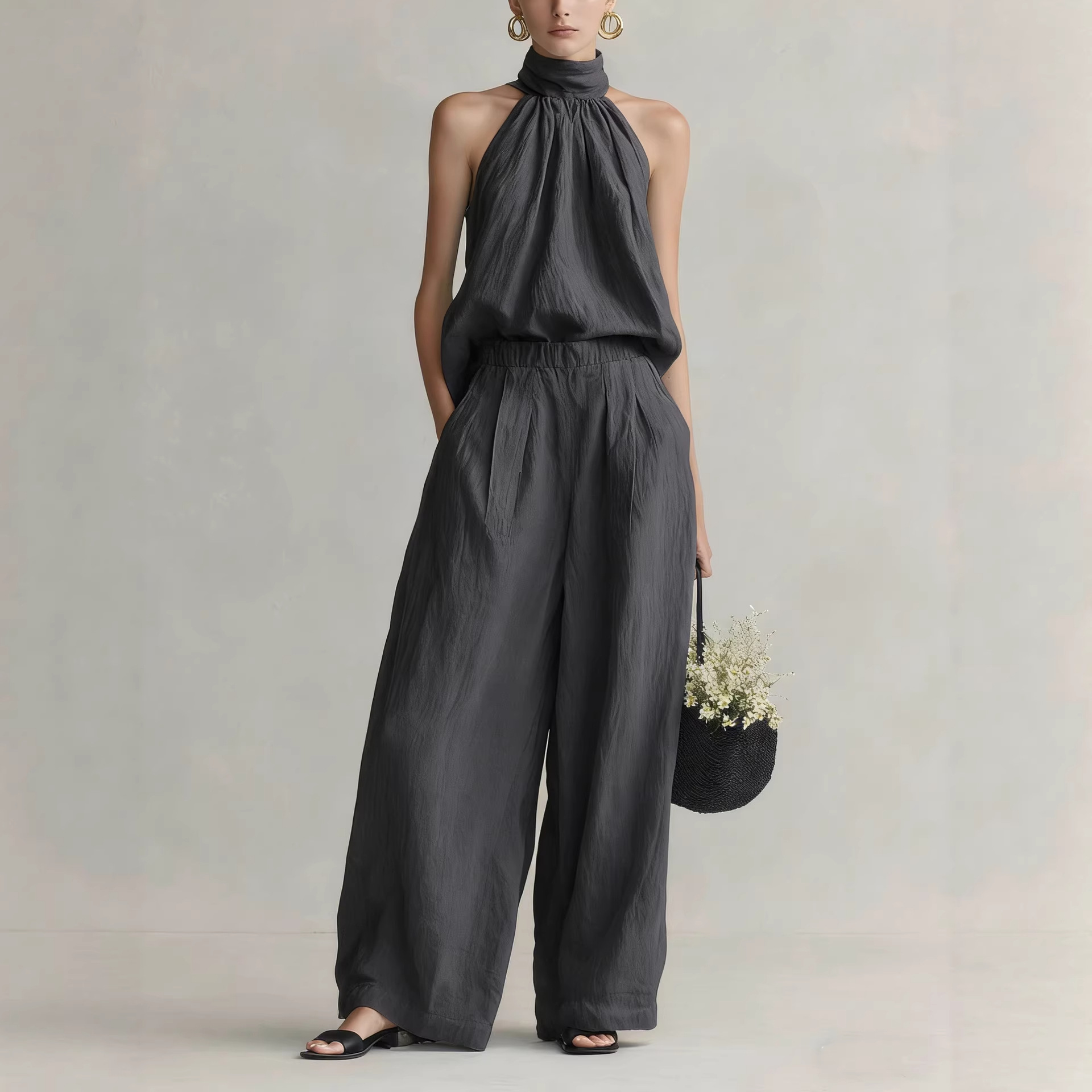 Women's 2026 Summer New Style  - Linen Pant Wide บทวิจารณ์และราคา