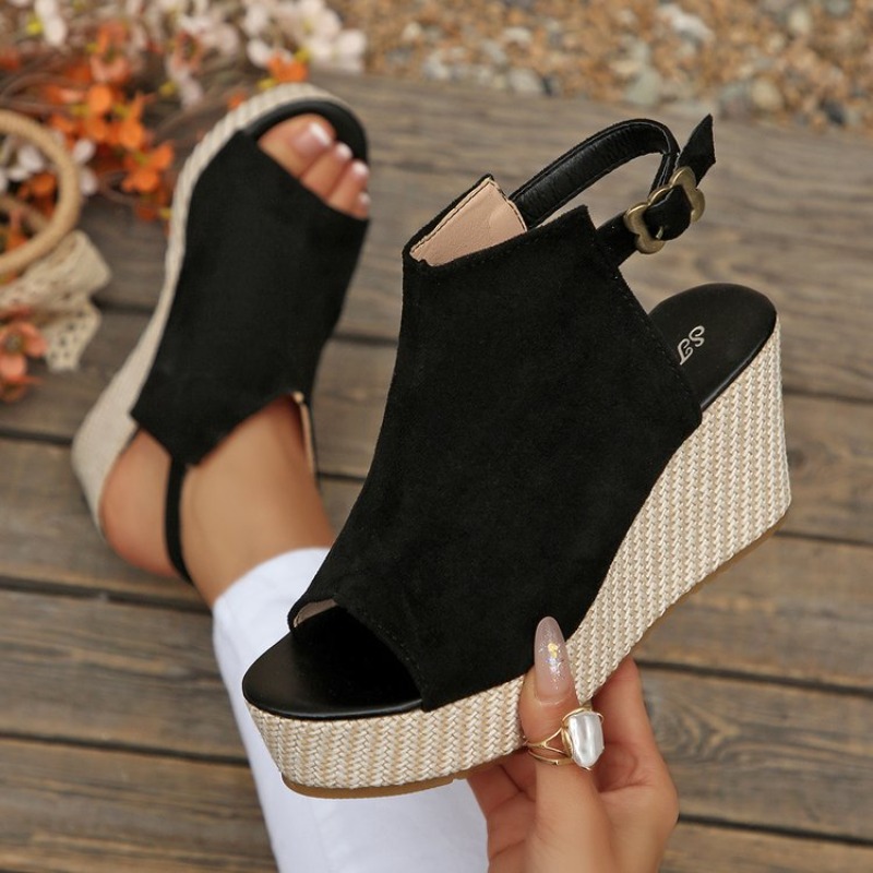 Women Sandals Summer Wedge Pla - Wedge Espadrille Women บทวิจารณ์และราคา
