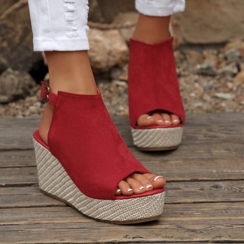 Women Sandals Summer Wedge Pla - Wedge Espadrille Women บทวิจารณ์และราคา