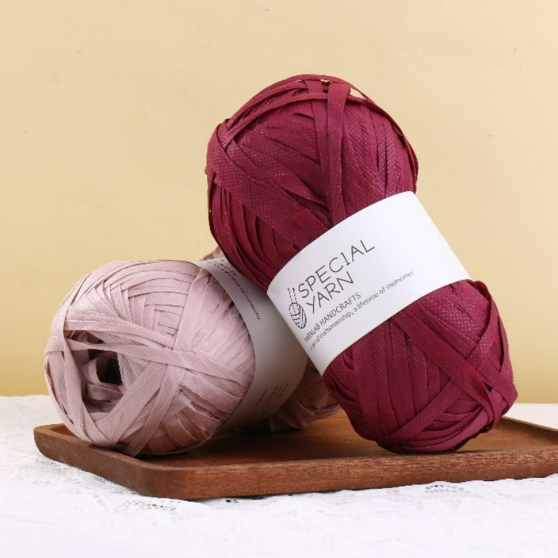 100g/pcs Raffia Flat Yarn for  - Crochet Bag Raffia บทวิจารณ์และราคา