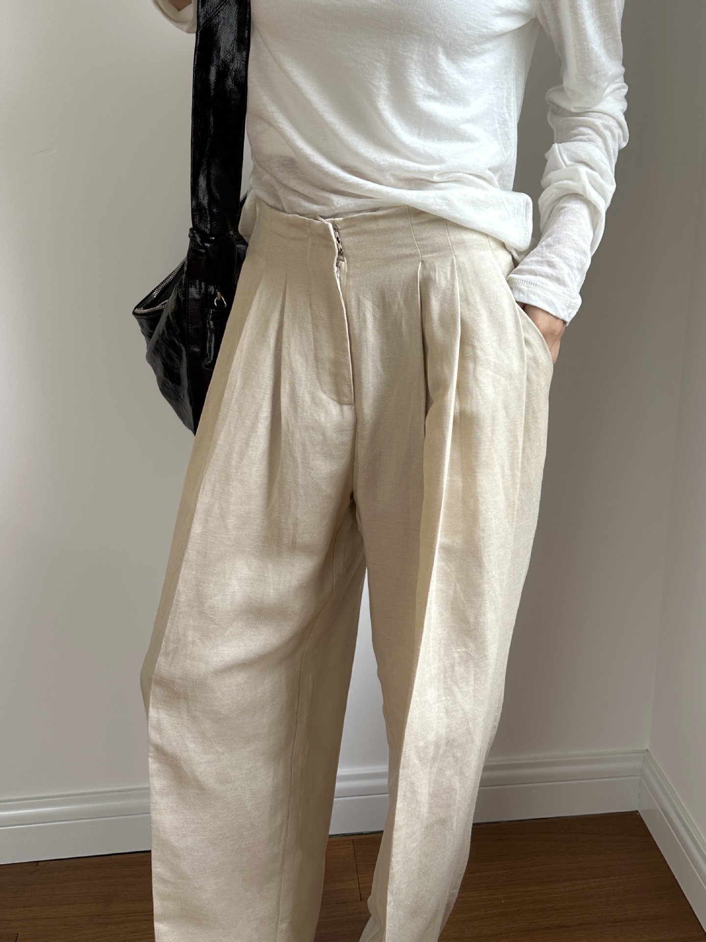 Casual Linen Wide Leg Pants Pl - Linen Pant Wide บทวิจารณ์และราคา