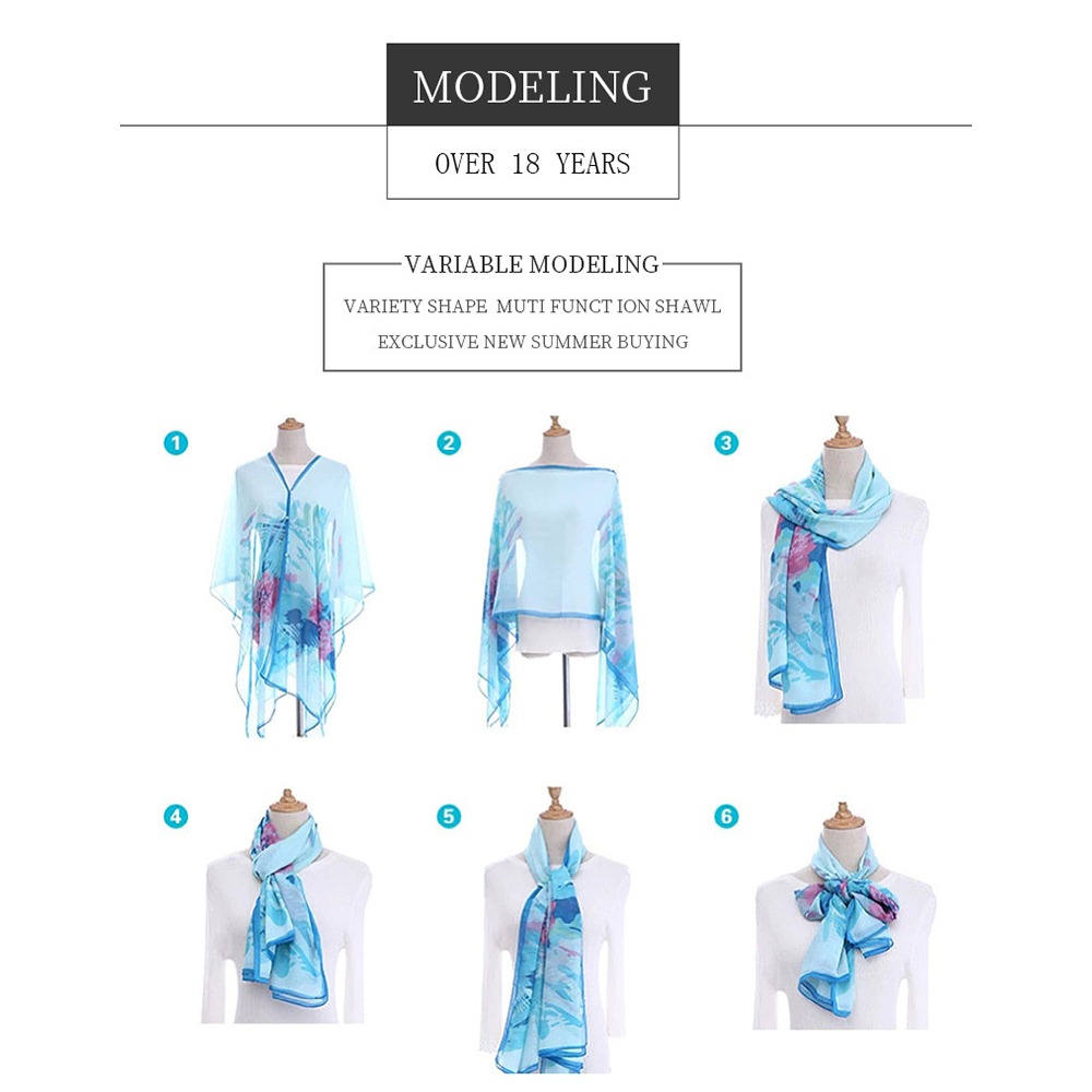 Fashion Solid color Shawl Scar - Cover Up Kaftan บทวิจารณ์และราคา