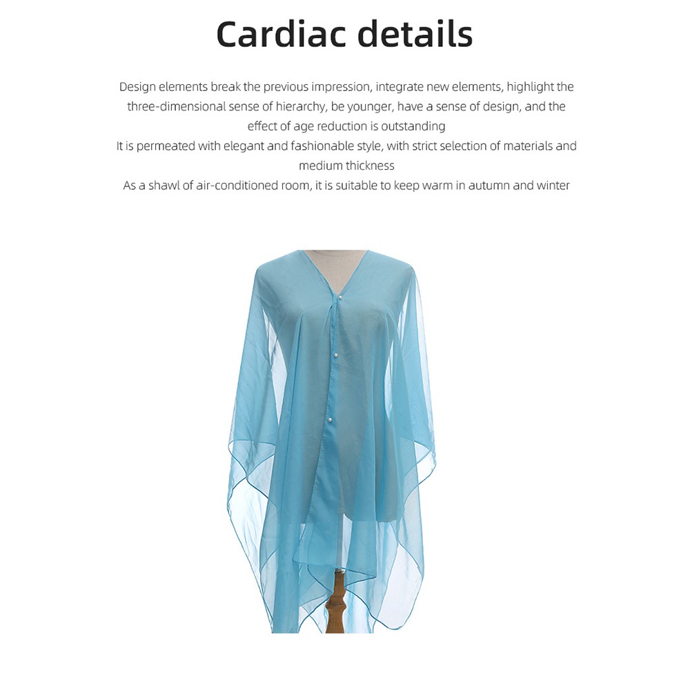 Fashion Solid color Shawl Scar - Cover Up Kaftan บทวิจารณ์และราคา