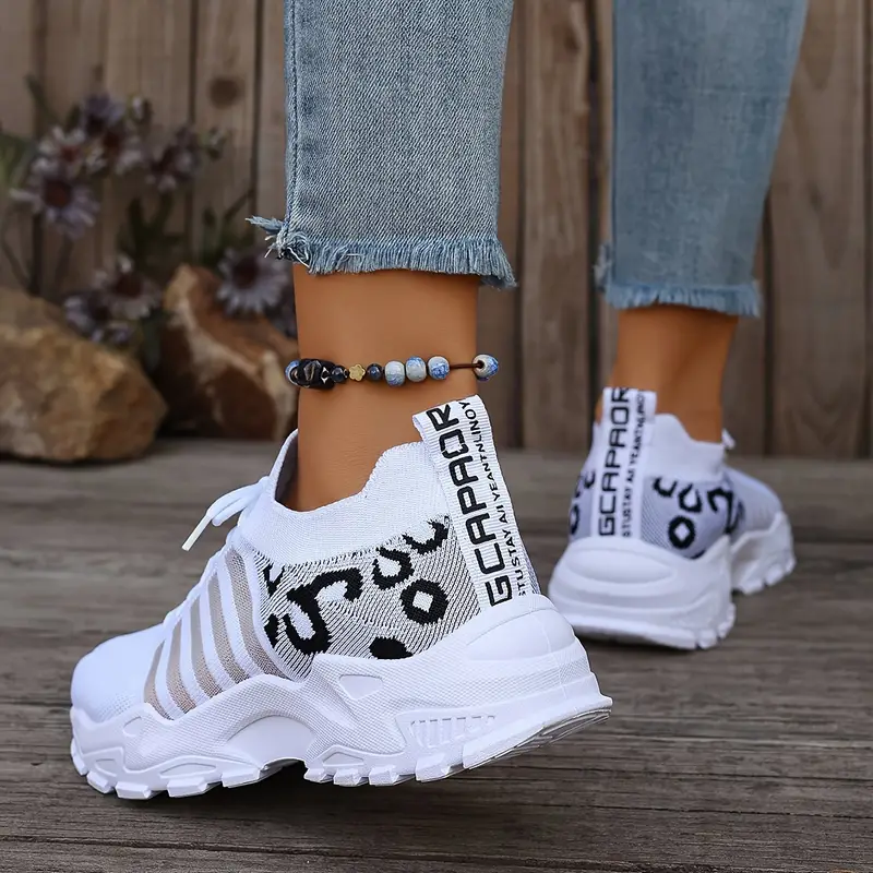 Leopard Print Knit Women's Sne - Wedge Espadrille Women บทวิจารณ์และราคา