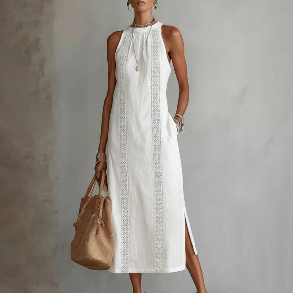 2026 Summer Dress for Women Sl - Linen Dress Wrap บทวิจารณ์และราคา
