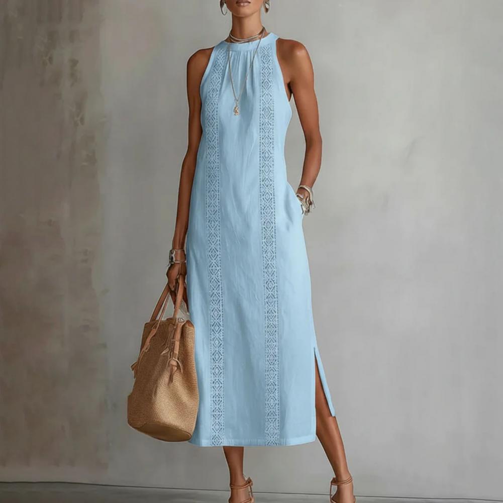 2026 Summer Dress for Women Sl - Linen Dress Wrap บทวิจารณ์และราคา