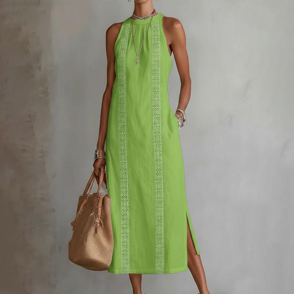 2026 Summer Dress for Women Sl - Linen Dress Wrap บทวิจารณ์และราคา