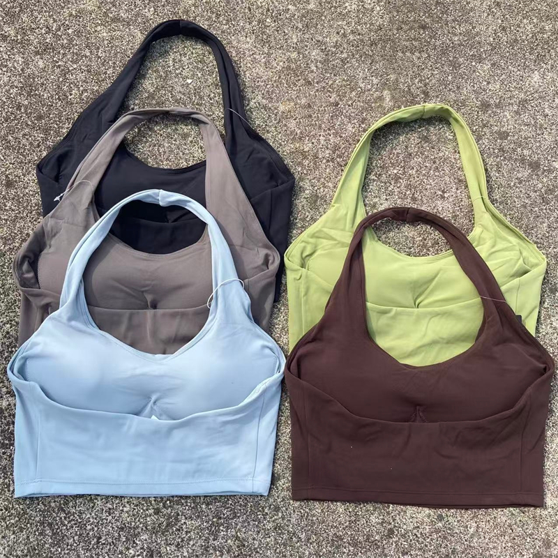 Halter Neck Sports Bra Women G - Bralette Triangle Set บทวิจารณ์และราคา