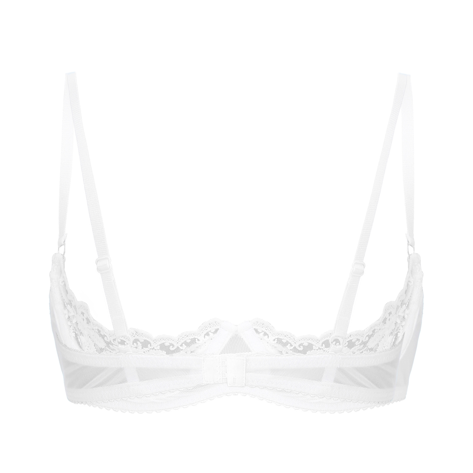 Women's Floral Lace Quarter Cu - Bralette Triangle Set บทวิจารณ์และราคา