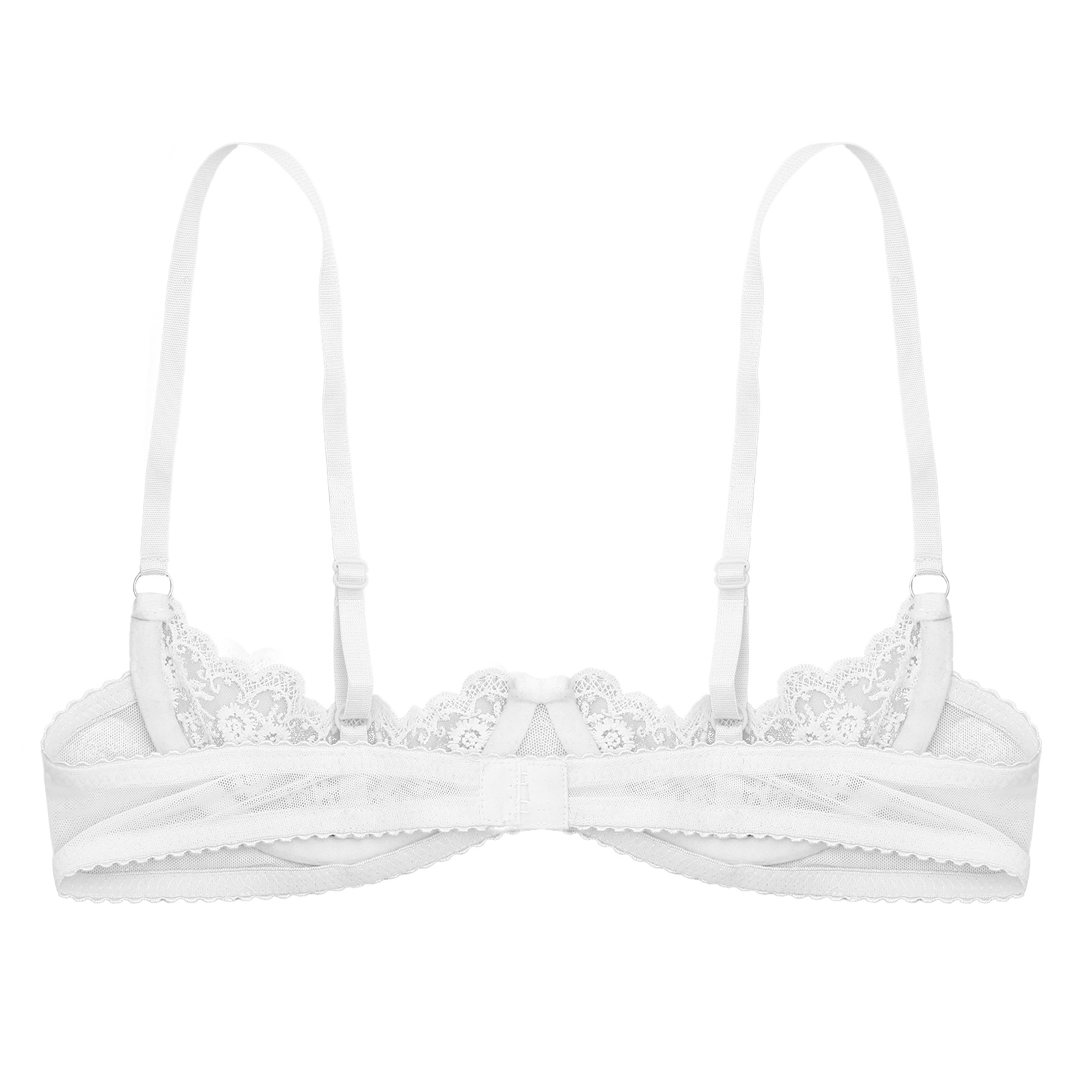 Women's Floral Lace Quarter Cu - Bralette Triangle Set บทวิจารณ์และราคา