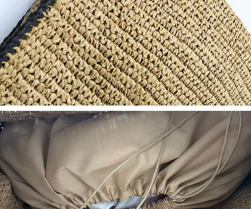 Straw Woven Tote Bags for Wome - Crochet Bag Raffia บทวิจารณ์และราคา