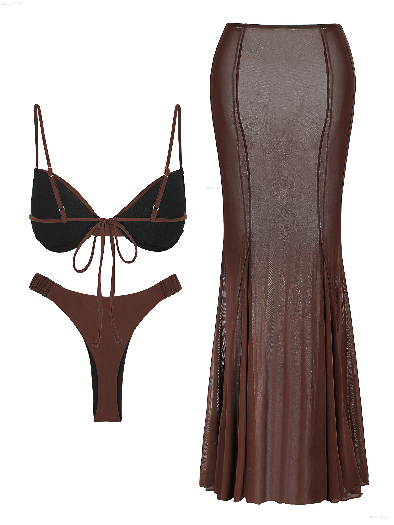 Ruched Bathing Suit with Cover - Swimsuit Bikini Ruched บทวิจารณ์และราคา