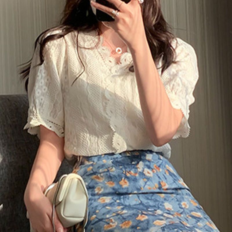 Women's Summer Two-Piece Set L - Midi Skirt Floral บทวิจารณ์และราคา