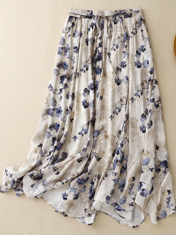 Floral A-Line Skirt Women's El - Midi Skirt Floral บทวิจารณ์และราคา