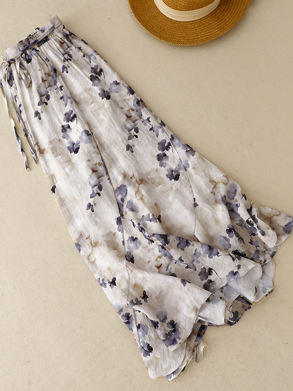 Floral A-Line Skirt Women's El - Midi Skirt Floral บทวิจารณ์และราคา