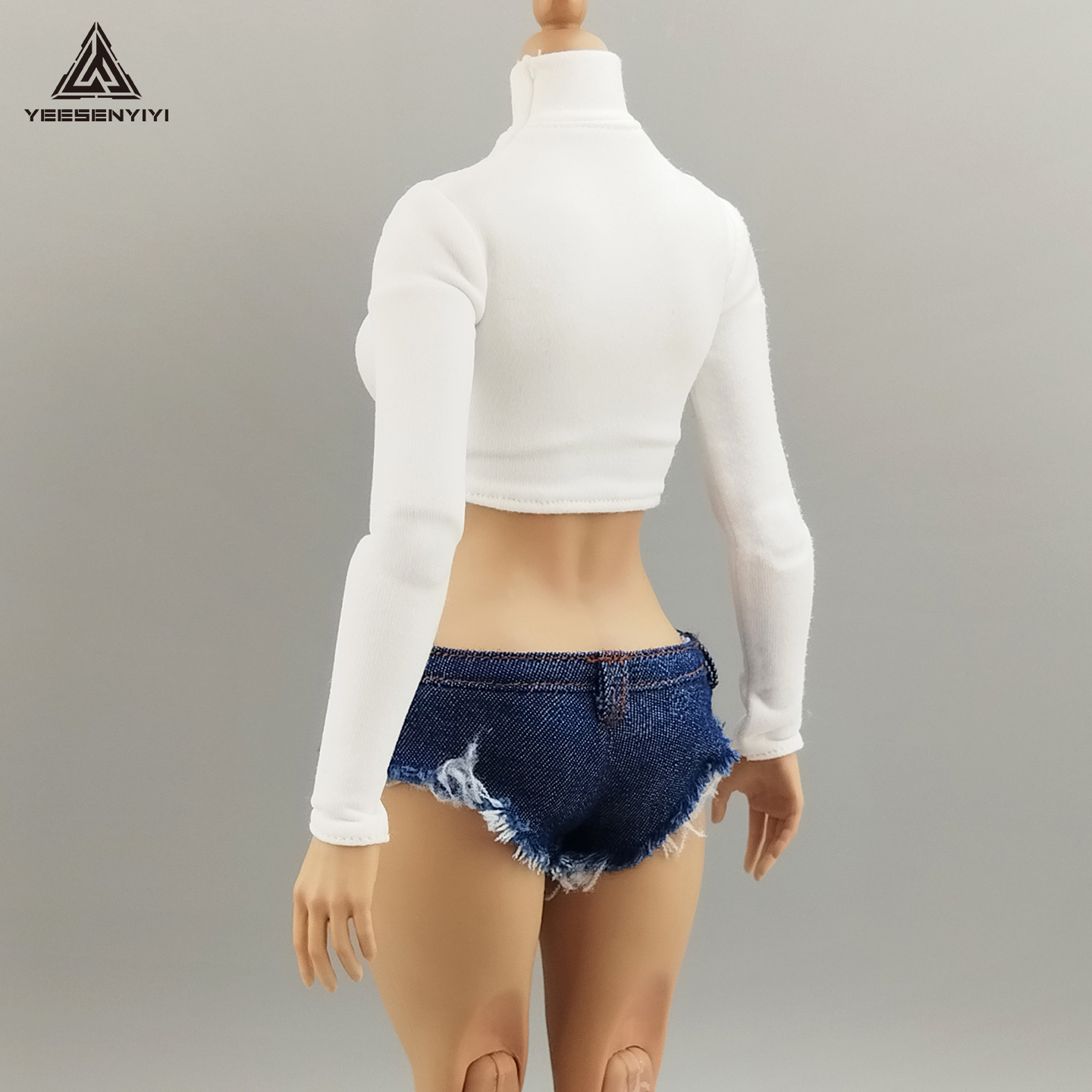1/6 Scale Distressed Denim Min - Shorts Denim Frayed บทวิจารณ์และราคา