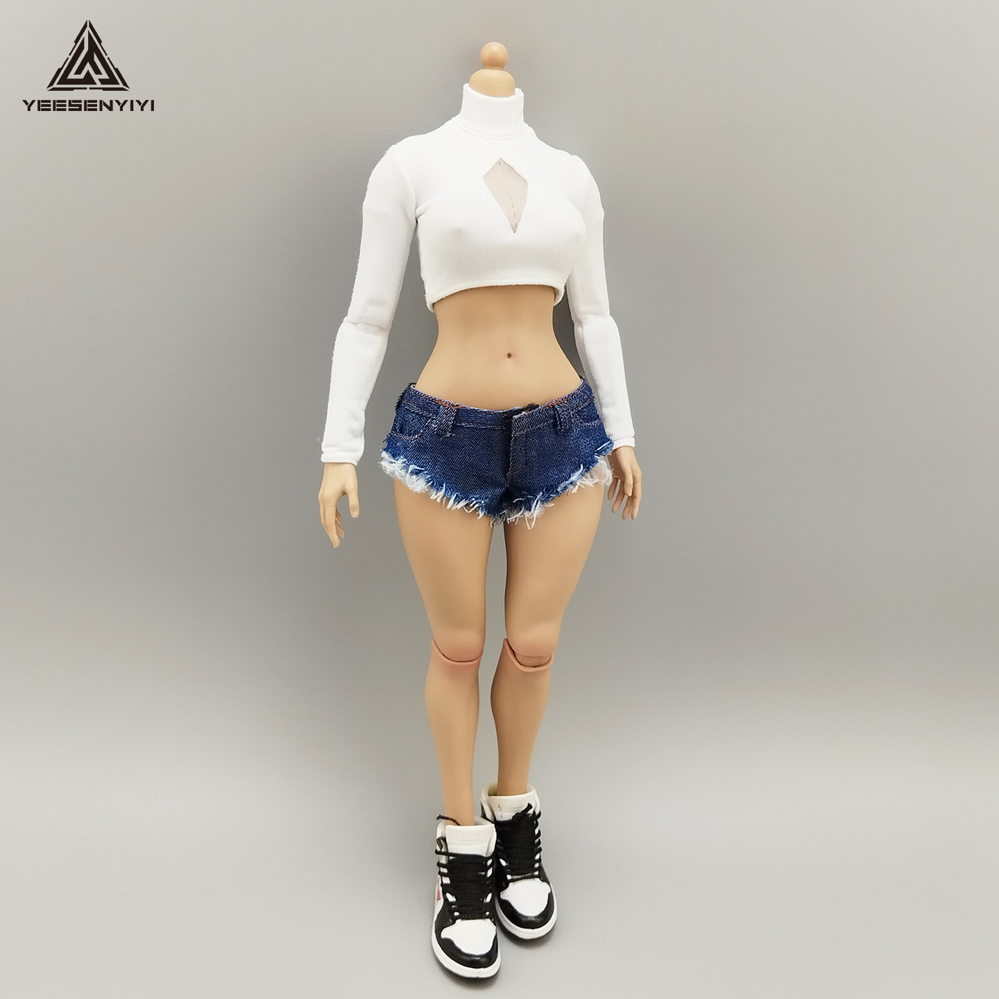 1/6 Scale Distressed Denim Min - Shorts Denim Frayed บทวิจารณ์และราคา