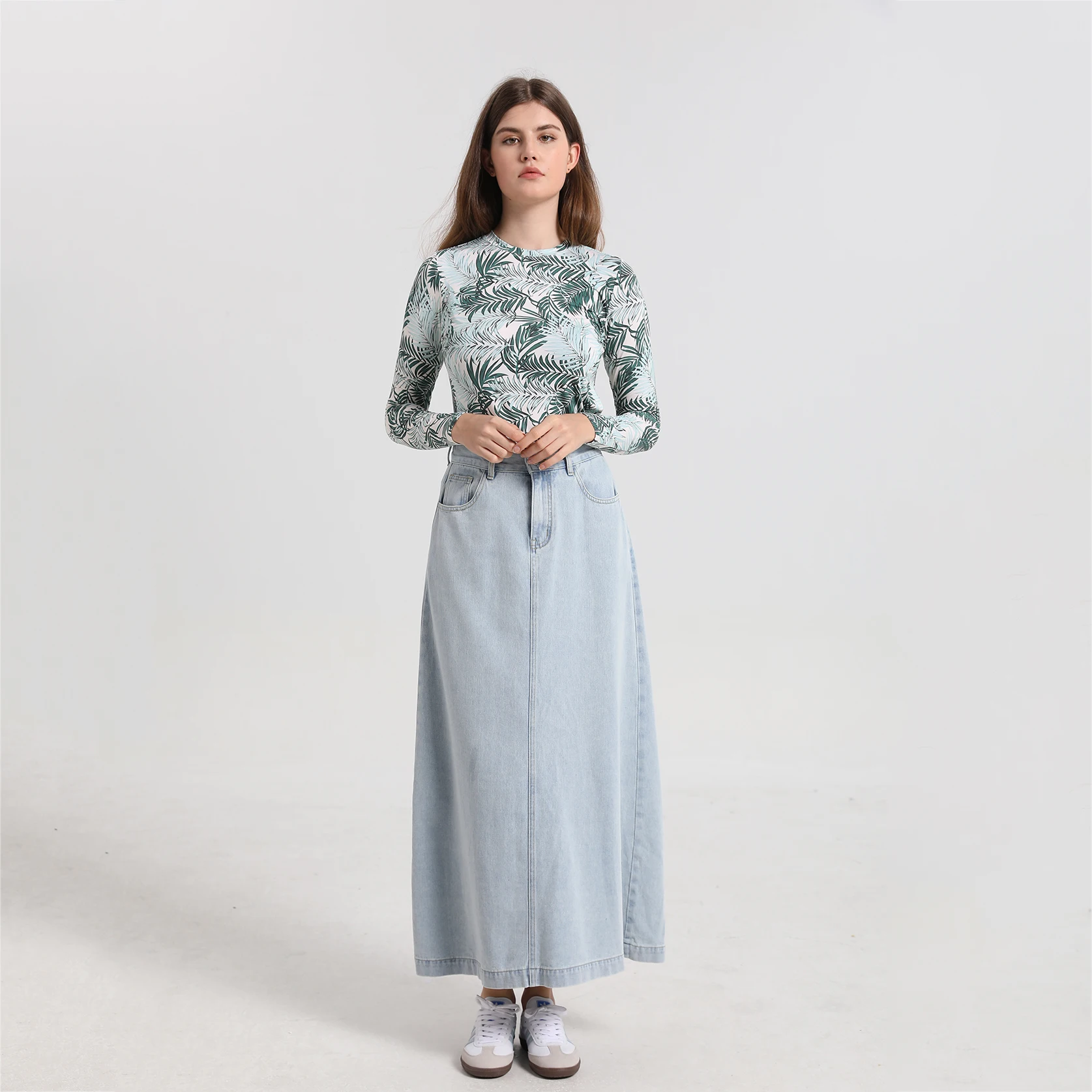 AP Printing Tee Stretchy  Moda - Linen Dress Wrap บทวิจารณ์และราคา