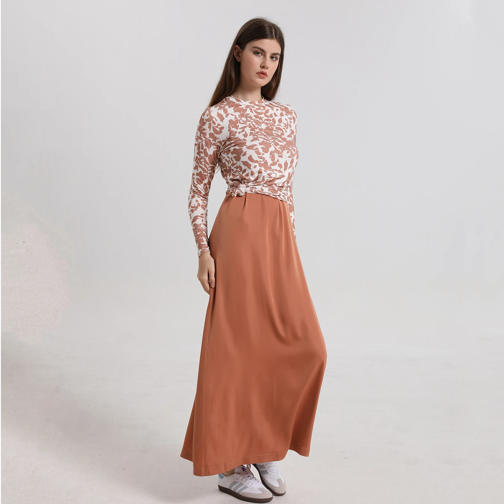 AP Printing Tee Stretchy  Moda - Linen Dress Wrap บทวิจารณ์และราคา