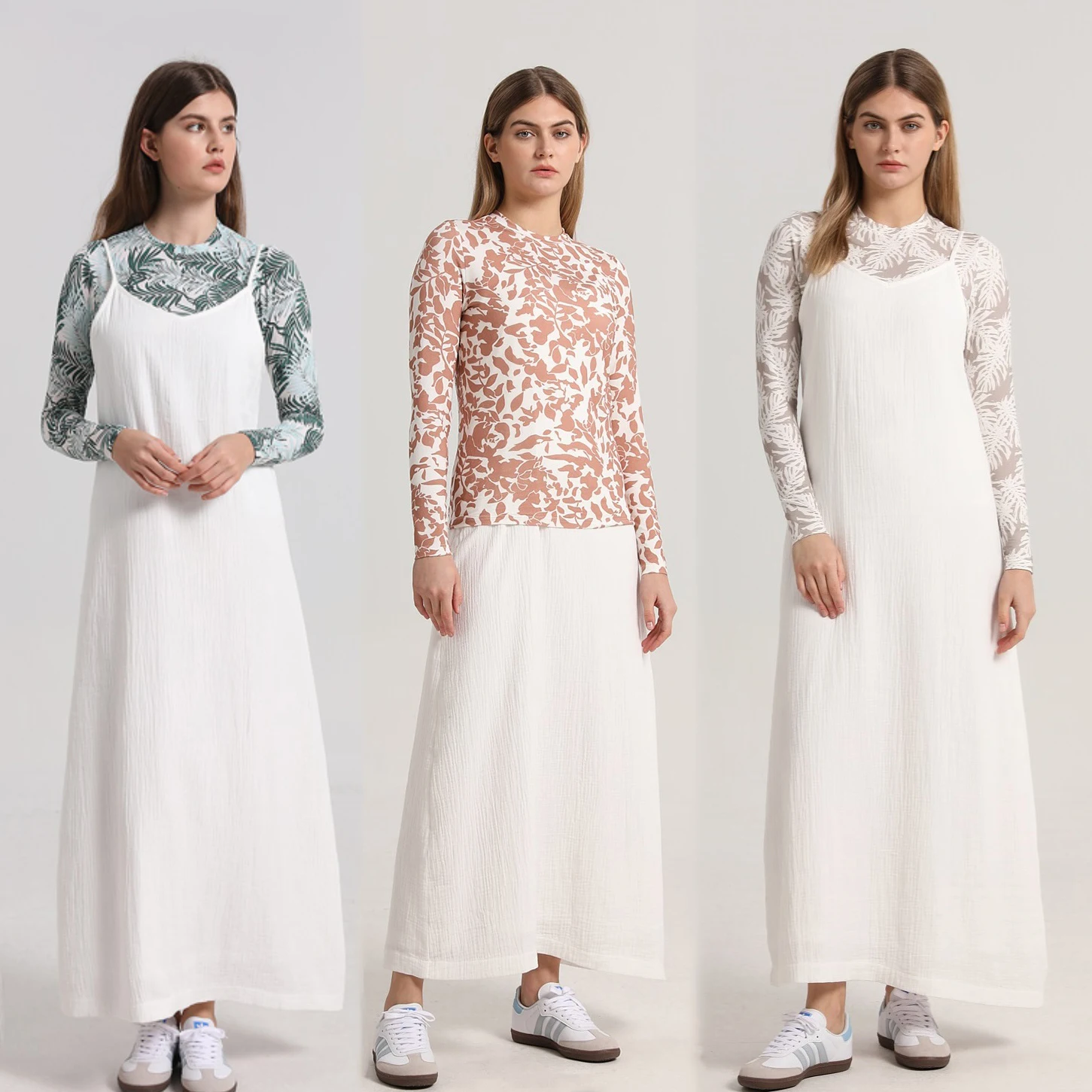 AP Printing Tee Stretchy  Moda - Linen Dress Wrap บทวิจารณ์และราคา