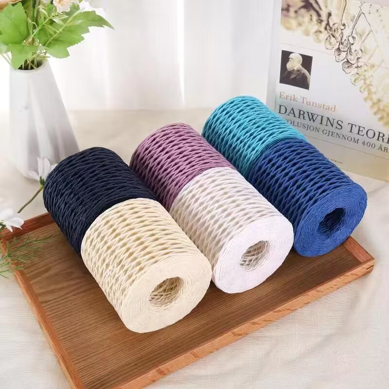 190g Raffia Yarn, Straw Paper  - Crochet Bag Raffia บทวิจารณ์และราคา