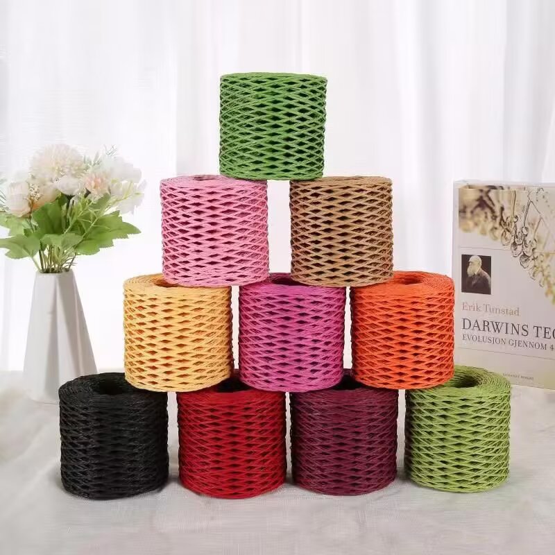 190g Raffia Yarn, Straw Paper  - Crochet Bag Raffia บทวิจารณ์และราคา