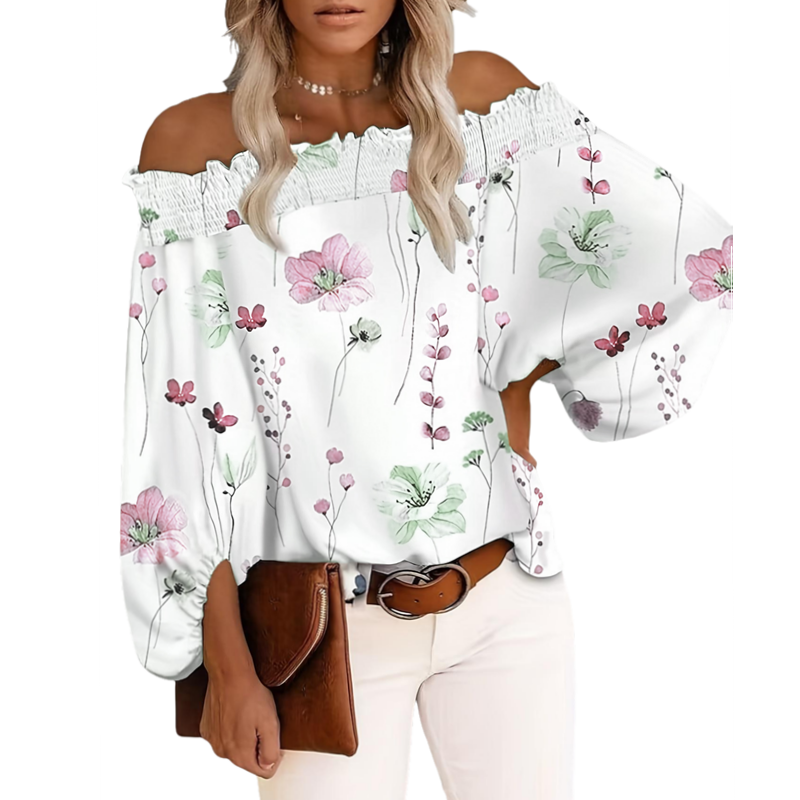 Plus Size New Women's Casual F - Blouse Off Shoulder บทวิจารณ์และราคา