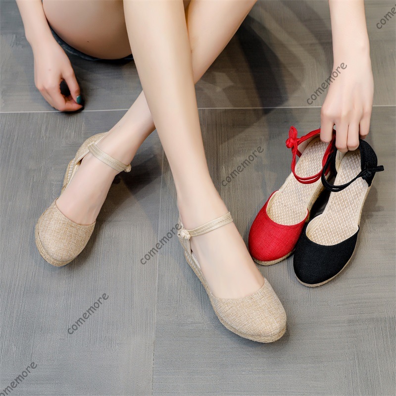 Comemore Sandals High Heel Sum - Wedge Espadrille Women บทวิจารณ์และราคา