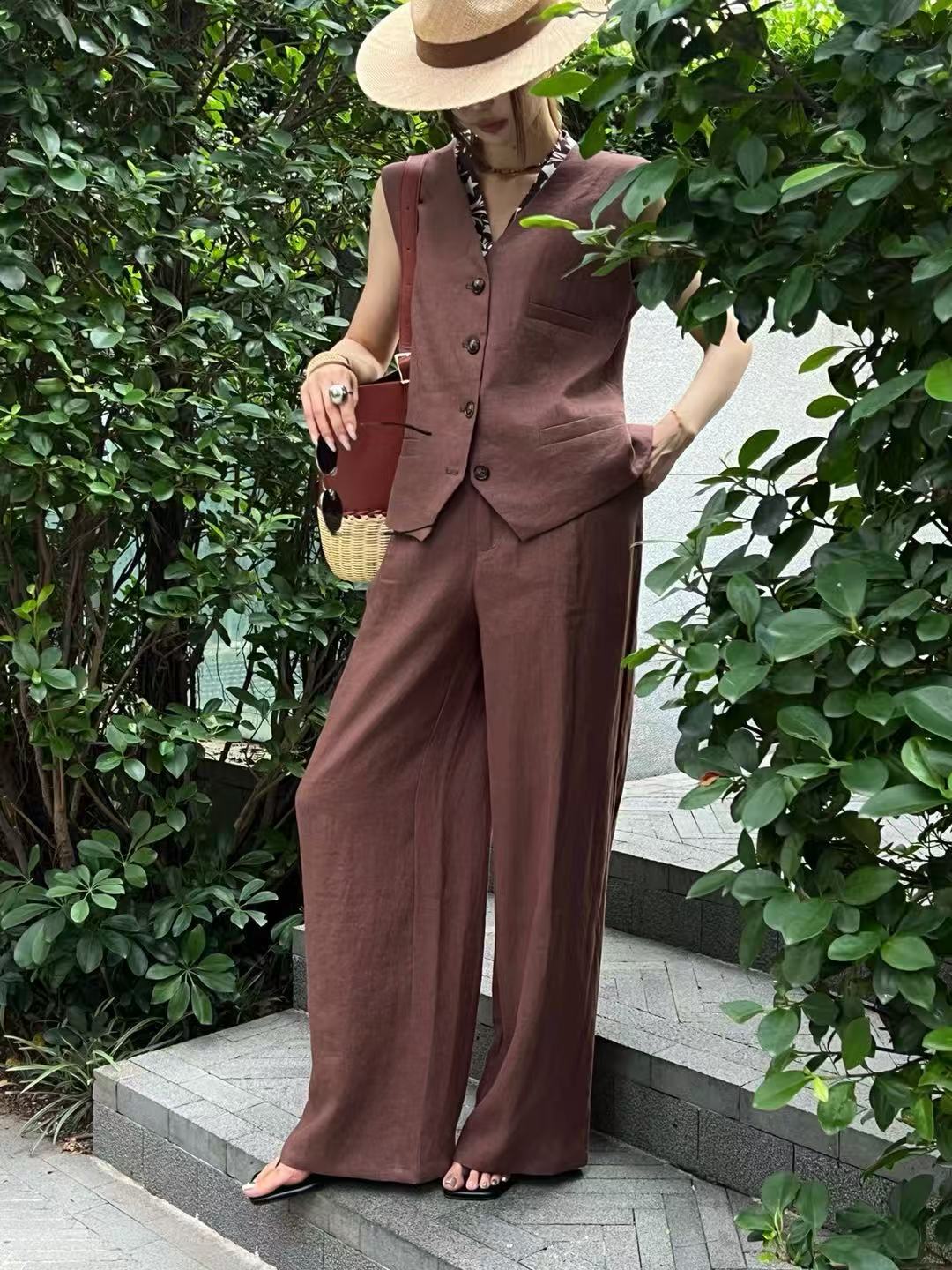 Old Man Qian's linen casual tw - Linen Pant Wide บทวิจารณ์และราคา