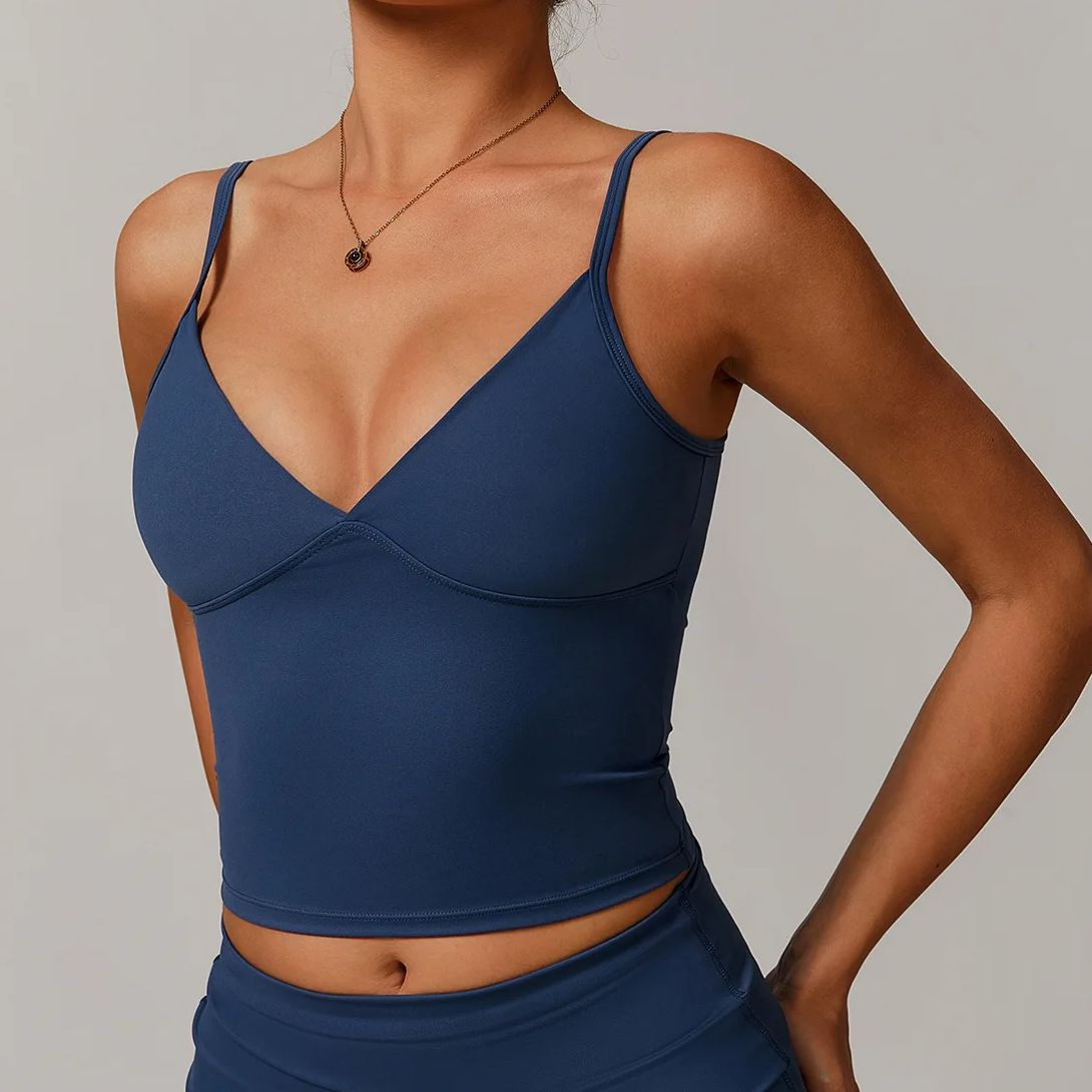 Breathable Sports Bra Fitness  - Crop Top Crochet บทวิจารณ์และราคา