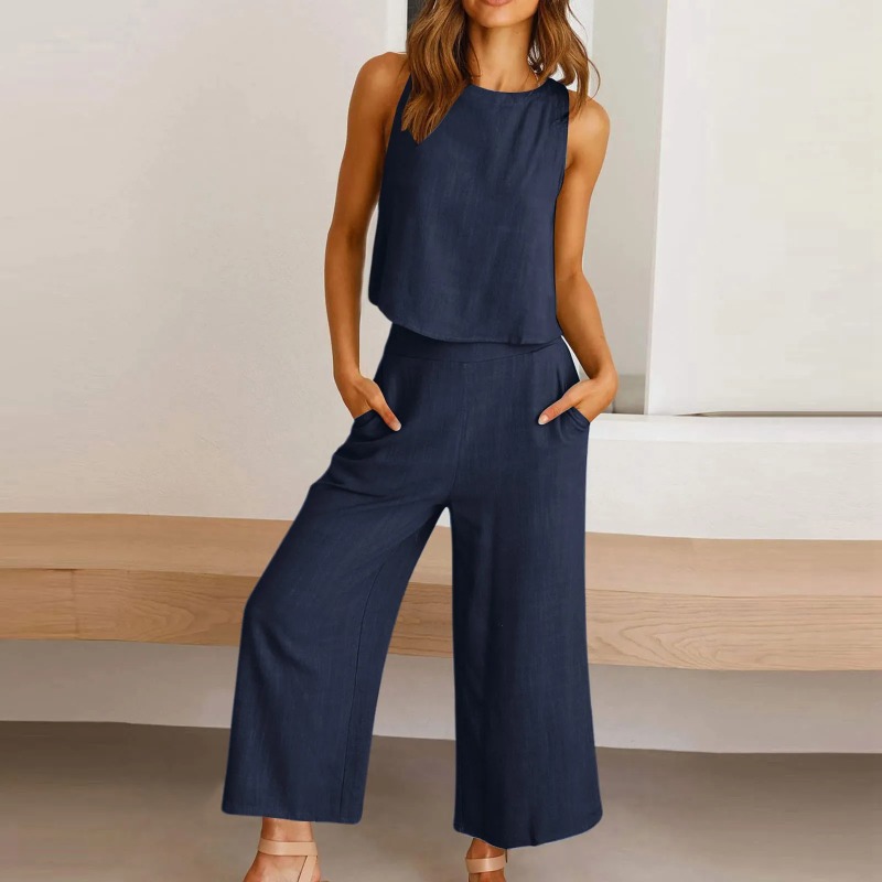 2025 New Summer Tops Cotton Li - Linen Pant Wide บทวิจารณ์และราคา