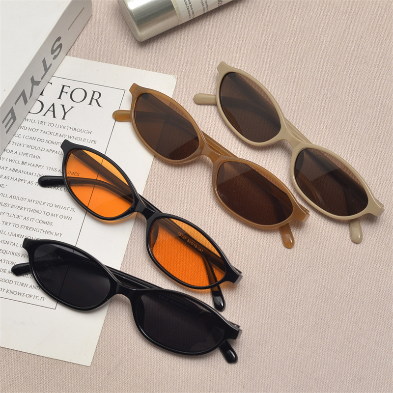 New Retro Oval Cat Eye Sunglas - Sunglasses Cat Eye บทวิจารณ์และราคา