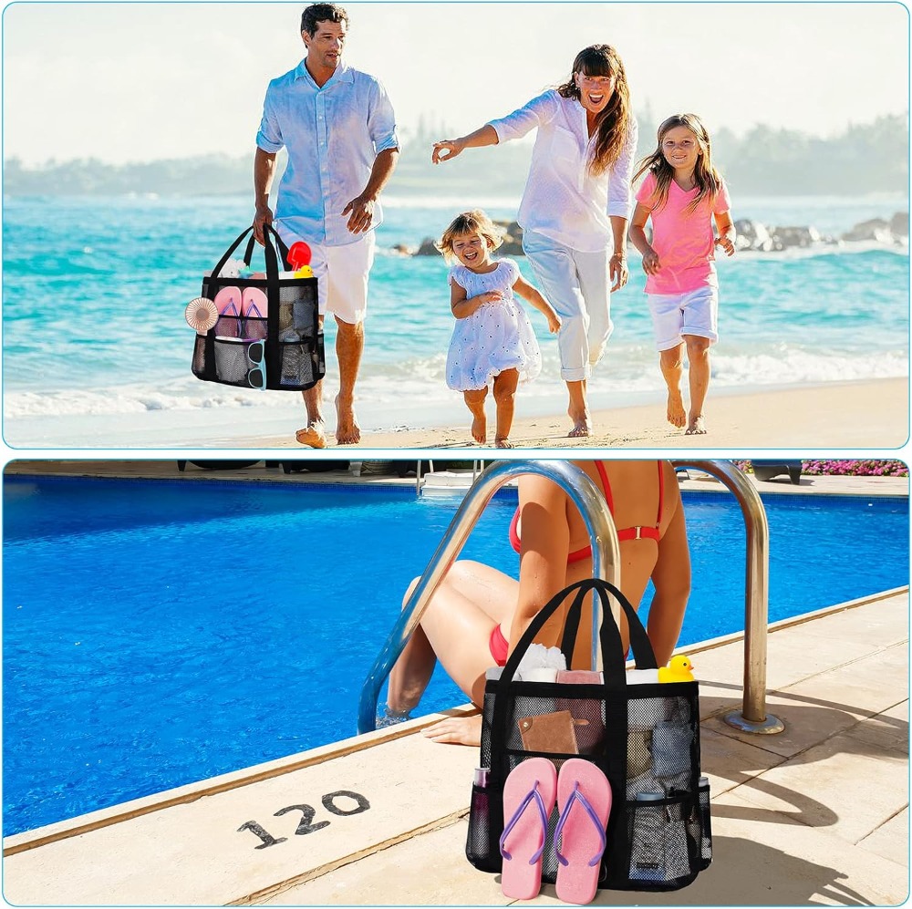 Women's Mesh Beach Bag - Water - Tote Bag Beach บทวิจารณ์และราคา