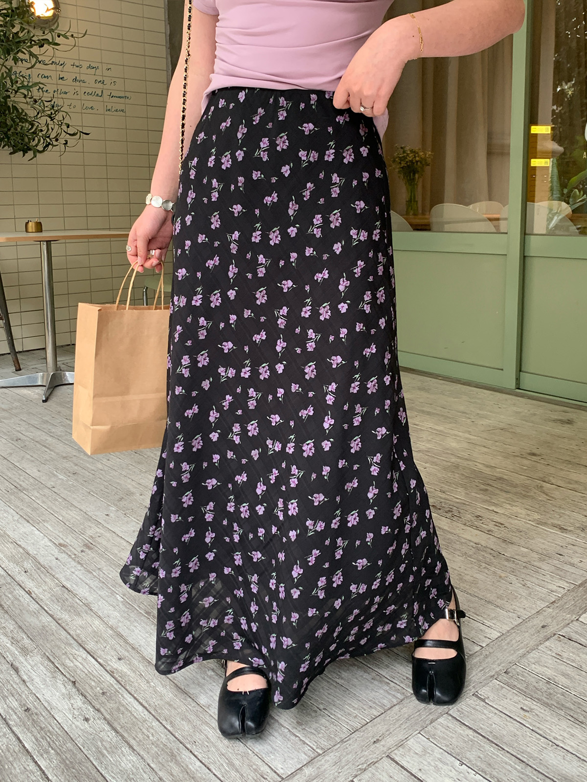 MaLuuuuuu plus Size Women's Fl - Midi Skirt Floral บทวิจารณ์และราคา