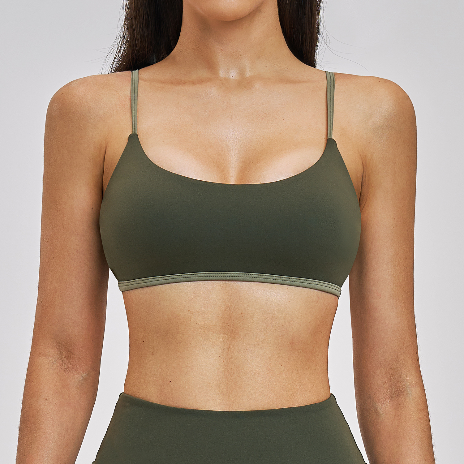 Sexy Women Sports Bra Push Up  - Bralette Triangle Set บทวิจารณ์และราคา
