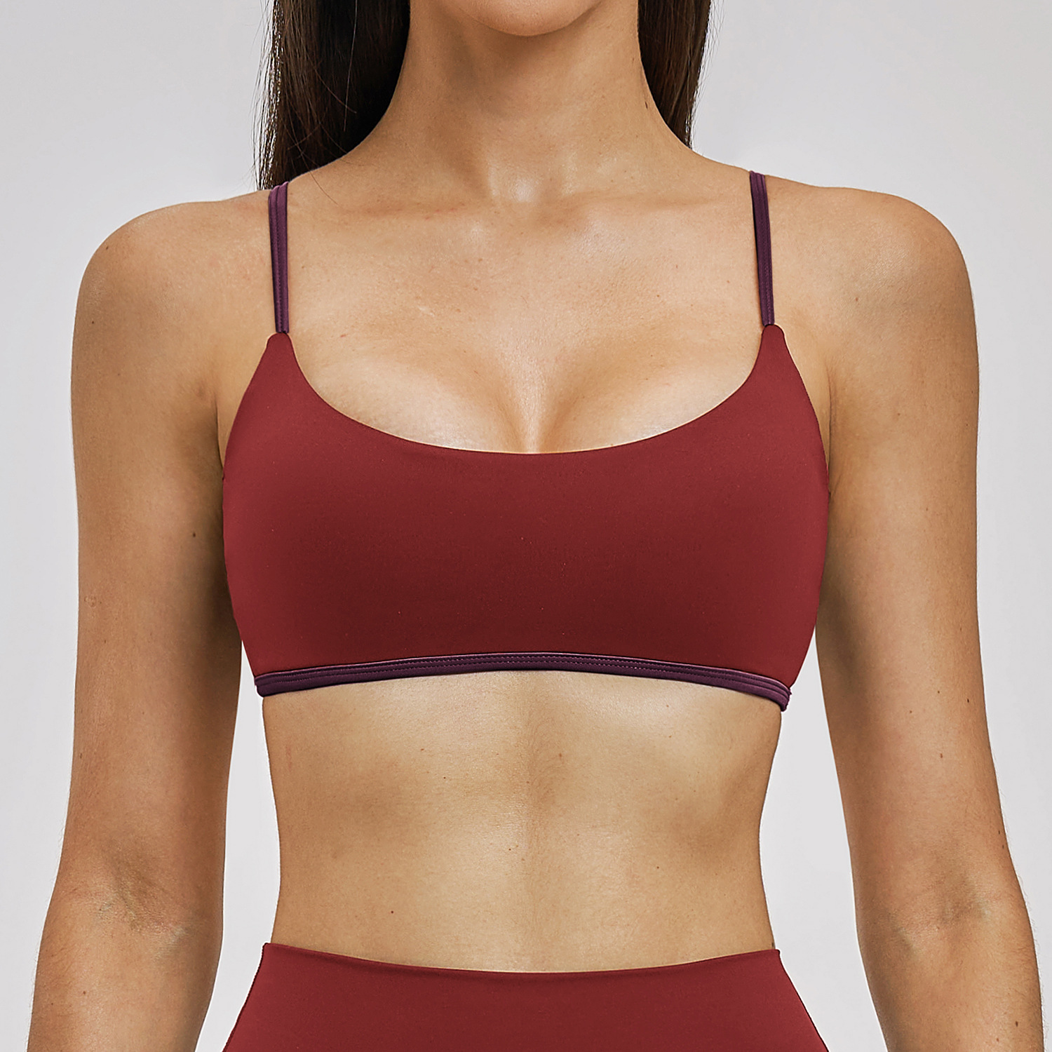 Sexy Women Sports Bra Push Up  - Bralette Triangle Set บทวิจารณ์และราคา