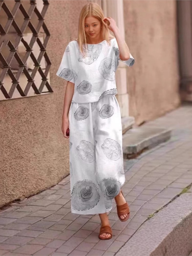2025 Spring Summer New Plus Si - Linen Pant Wide บทวิจารณ์และราคา