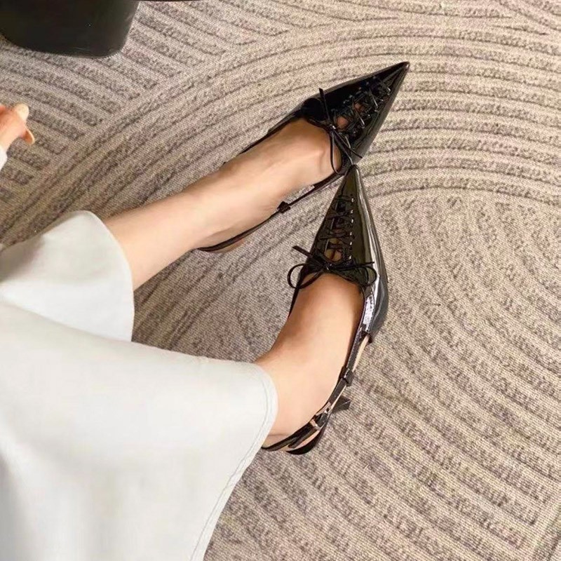 European-style Pointed-toe, Sl - Sandal Strappy Heeled บทวิจารณ์และราคา