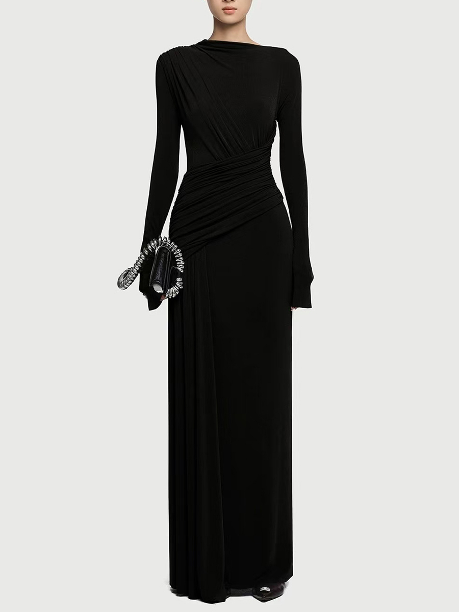 TWOTWINSTYLE Solid Slimming Dr - Linen Dress Wrap บทวิจารณ์และราคา