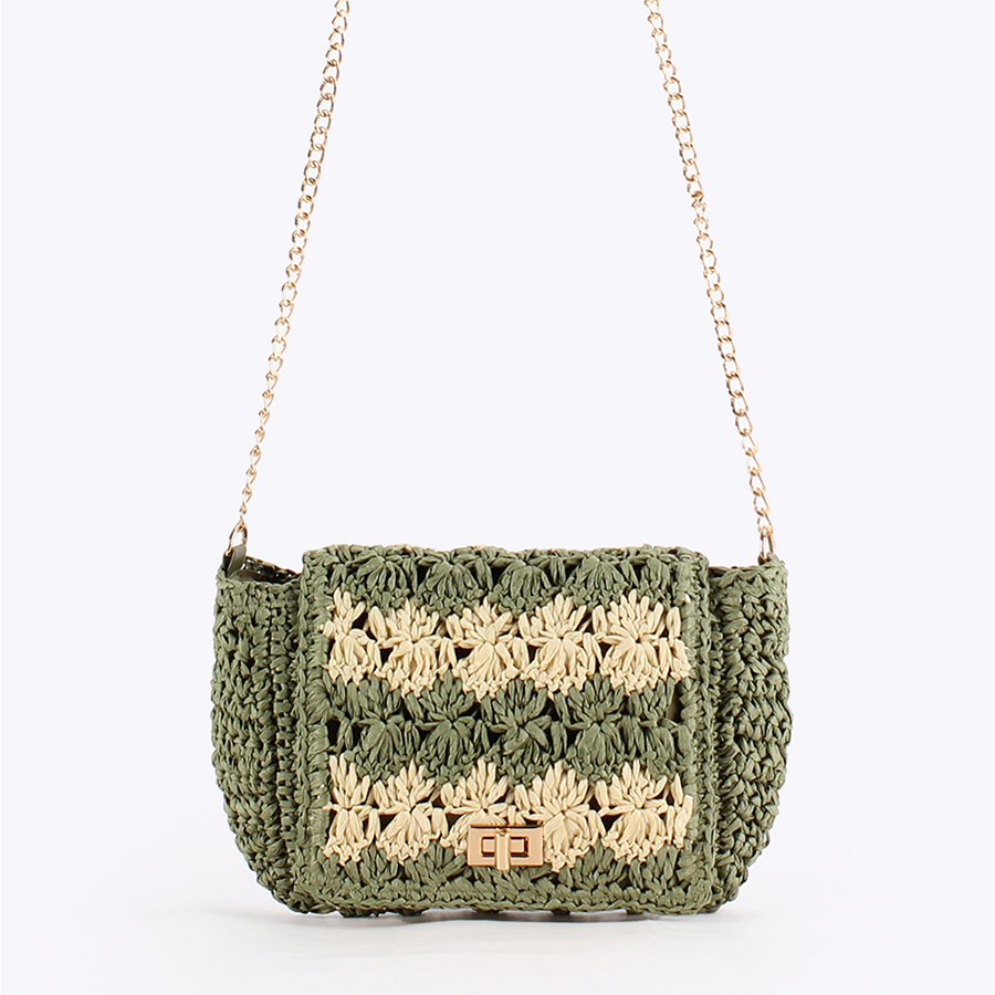 Straw Crossbody Bags for Women - Crochet Bag Raffia บทวิจารณ์และราคา